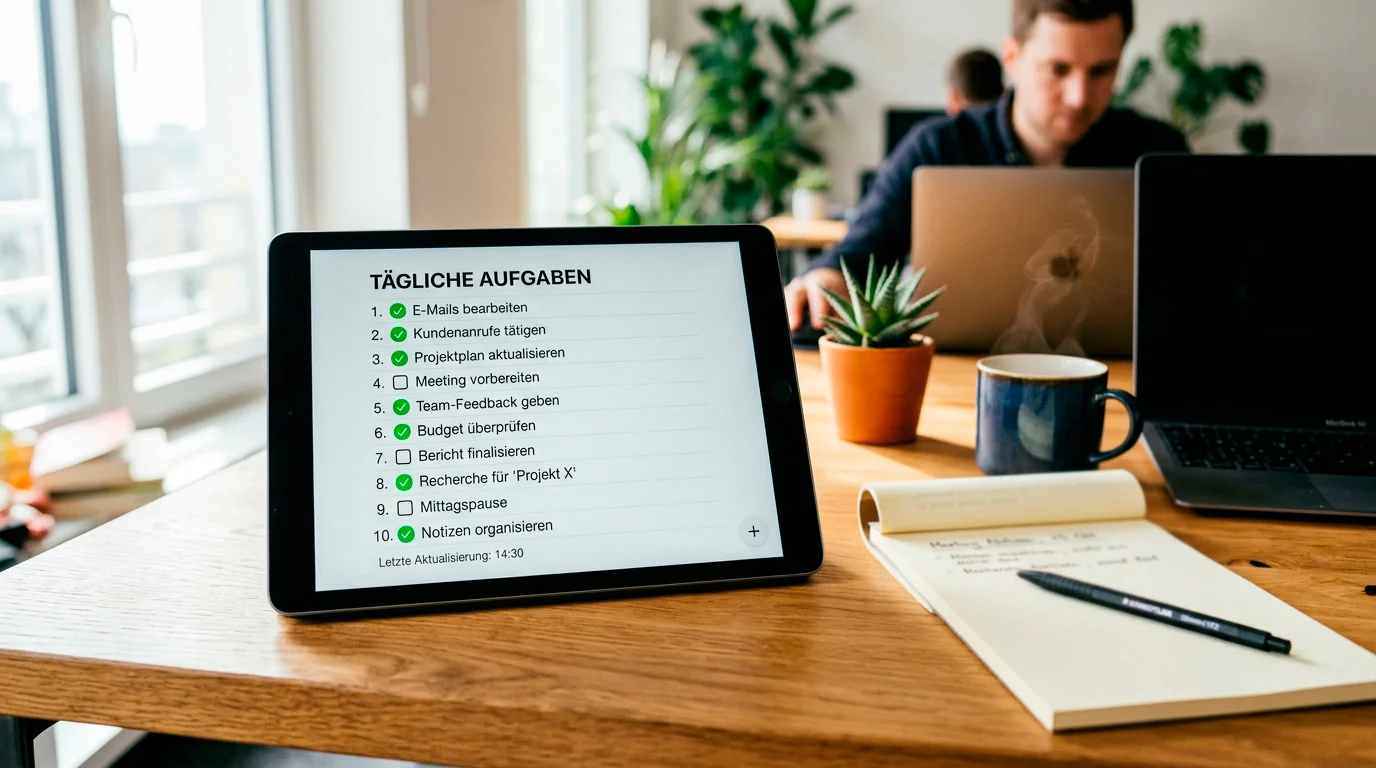 Checkliste mit Bewertungskriterien für seriöse Online Casinos auf einem Tablet-Bildschirm