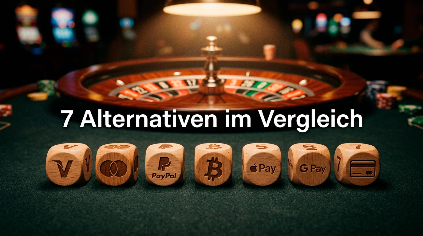 Sieben Zahlungsmethoden als Giropay-Alternativen im Online Casino im Vergleich