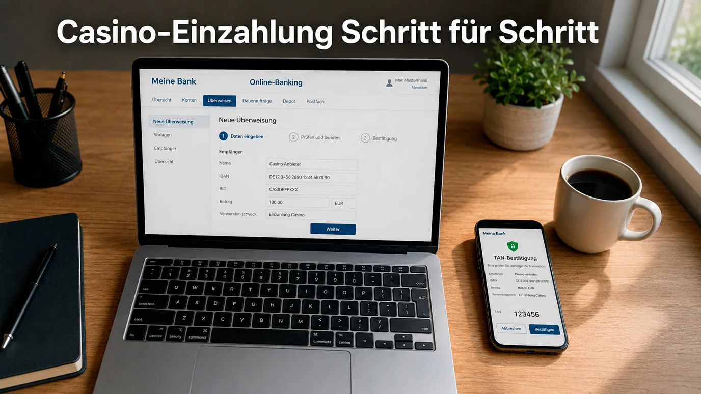 Schritt-für-Schritt-Anleitung zur Casino-Einzahlung per Online-Banking 2026